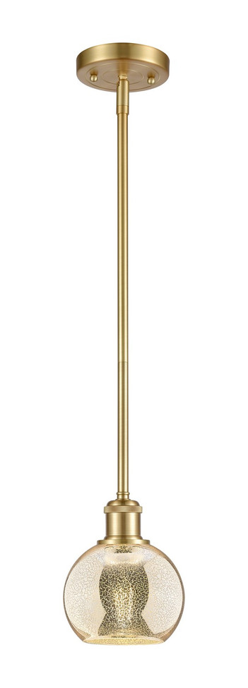Innovations - 516-1S-SG-G128-6 - One Light Mini Pendant - Ballston - Satin Gold
