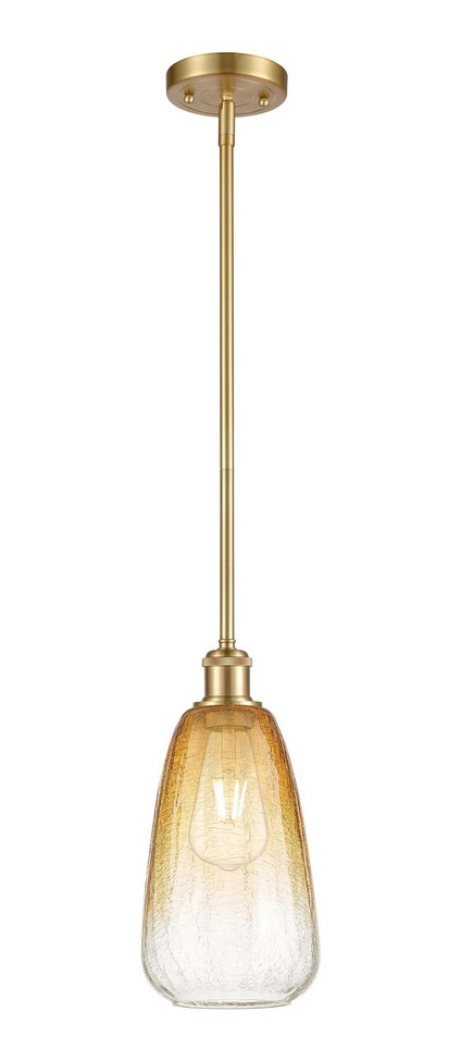 Innovations - 516-1S-SG-G480-6AM - One Light Mini Pendant - Ballston - Satin Gold