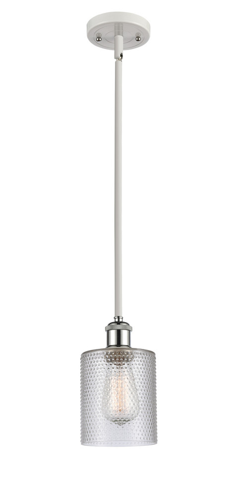 Innovations - 516-1S-WPC-G112 - One Light Mini Pendant - Ballston - White Polished Chrome