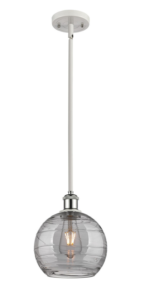Innovations - 516-1S-WPC-G1213-8SM - One Light Mini Pendant - Ballston - White Polished Chrome
