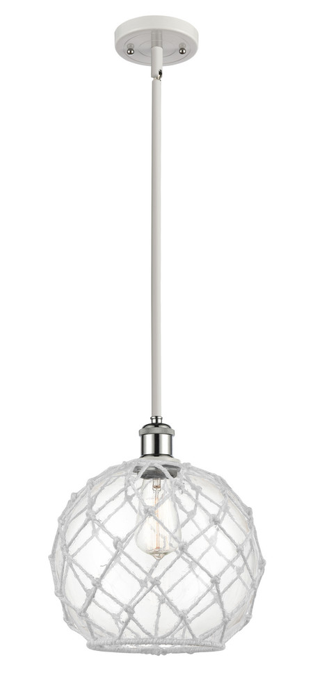 Innovations - 516-1S-WPC-G122-10RW - One Light Mini Pendant - Ballston - White Polished Chrome