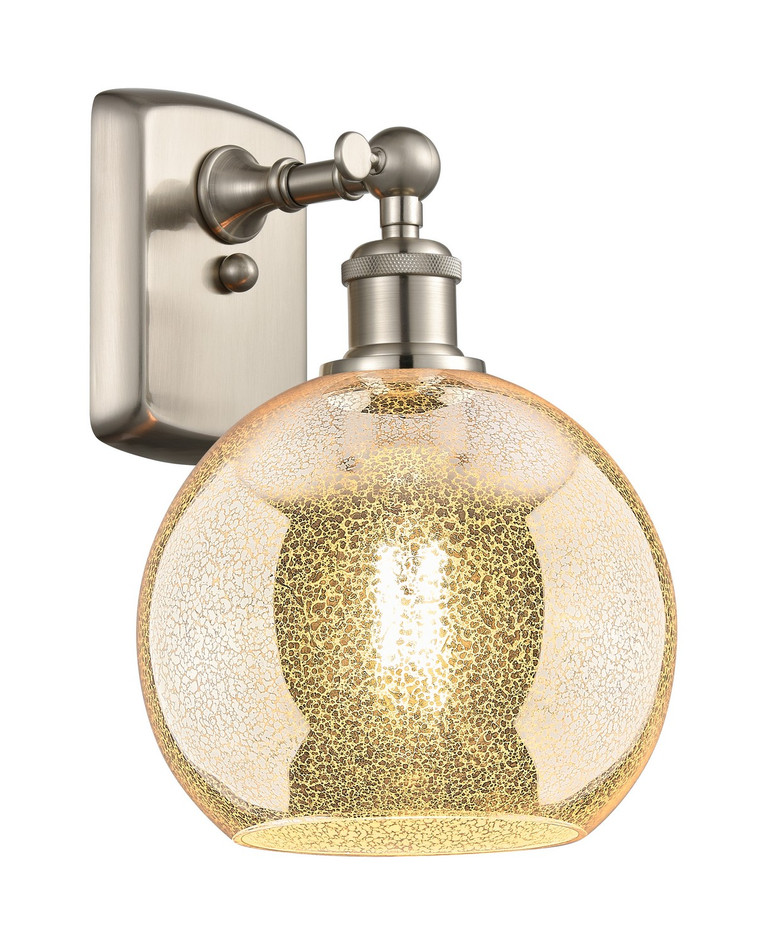 Innovations - 516-1W-SN-G128-8 - One Light Wall Sconce - Ballston - Brushed Satin Nickel