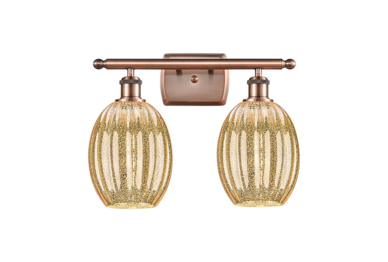 Innovations - 516-2W-AC-G459-6ME - Two Light Bath Vanity - Ballston - Antique Copper