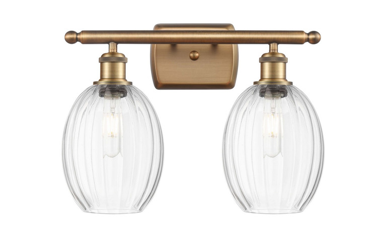 Innovations - 516-2W-BB-G459-6CL - Two Light Bath Vanity - Ballston - Brushed Brass