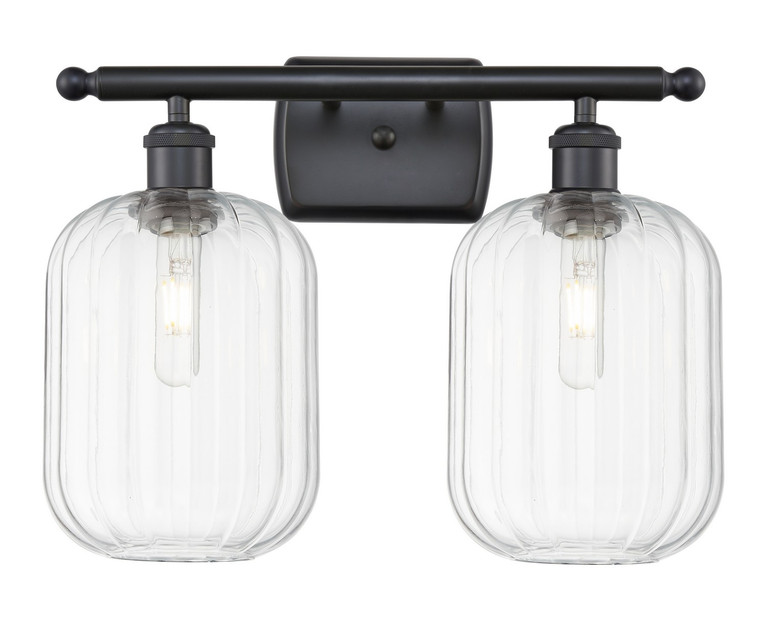 Innovations - 516-2W-BK-G460-7CL - Two Light Bath Vanity - Ballston - Matte Black