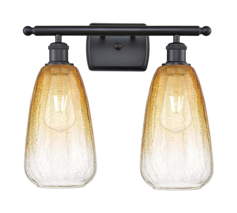 Innovations - 516-2W-BK-G480-6AM - Two Light Bath Vanity - Ballston - Matte Black