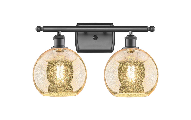 Innovations - 516-2W-OB-G128-8 - Two Light Bath Vanity - Ballston - Oil Rubbed Bronze