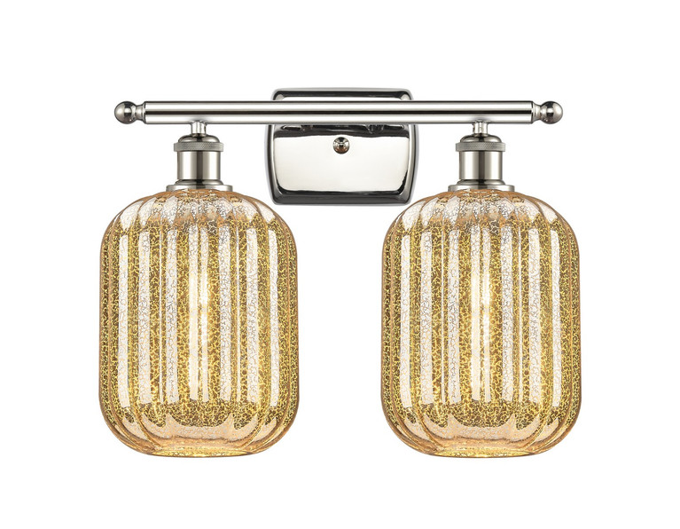 Innovations - 516-2W-PN-G460-7ME - Two Light Bath Vanity - Ballston - Polished Nickel