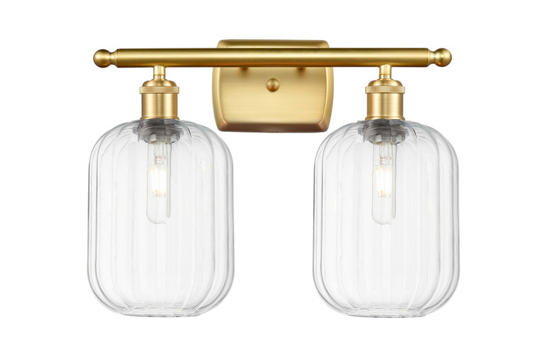 Innovations - 516-2W-SG-G460-7CL - Two Light Bath Vanity - Ballston - Satin Gold