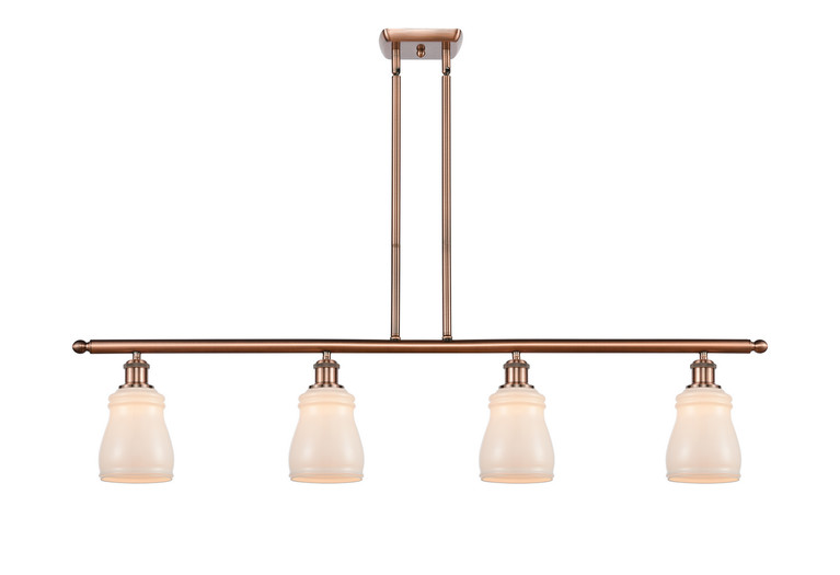 Innovations - 516-4I-AC-G391 - Four Light Island Pendant - Ballston - Antique Copper
