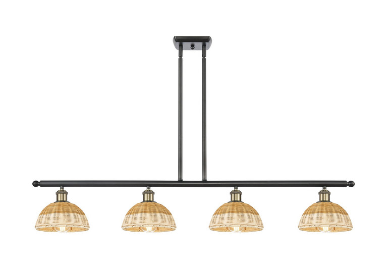 Innovations - 516-4I-BAB-NBD2-75-NAT - Four Light Island Pendant - Ballston - Black Antique Brass