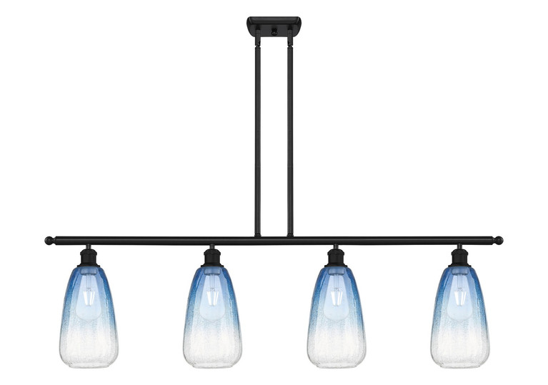 Innovations - 516-4I-BK-G480-6SB - Four Light Island Pendant - Ballston - Matte Black