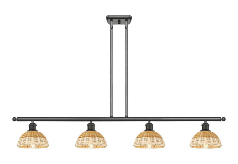 Innovations - 516-4I-OB-NBD2-75-NAT - Four Light Island Pendant - Ballston - Oil Rubbed Bronze