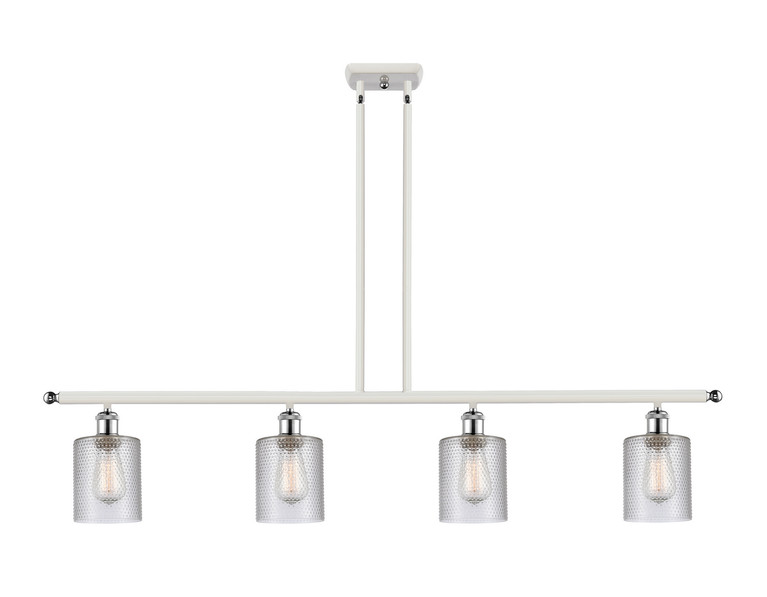 Innovations - 516-4I-WPC-G112 - Four Light Island Pendant - Ballston - White Polished Chrome