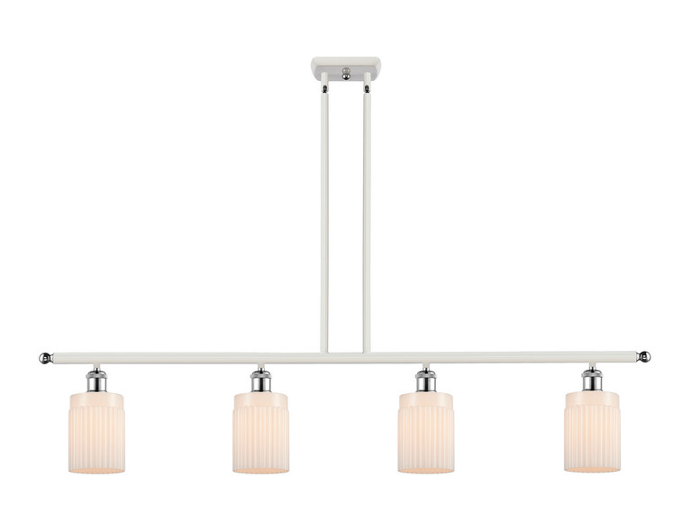 Innovations - 516-4I-WPC-G341 - Four Light Island Pendant - Ballston - White Polished Chrome