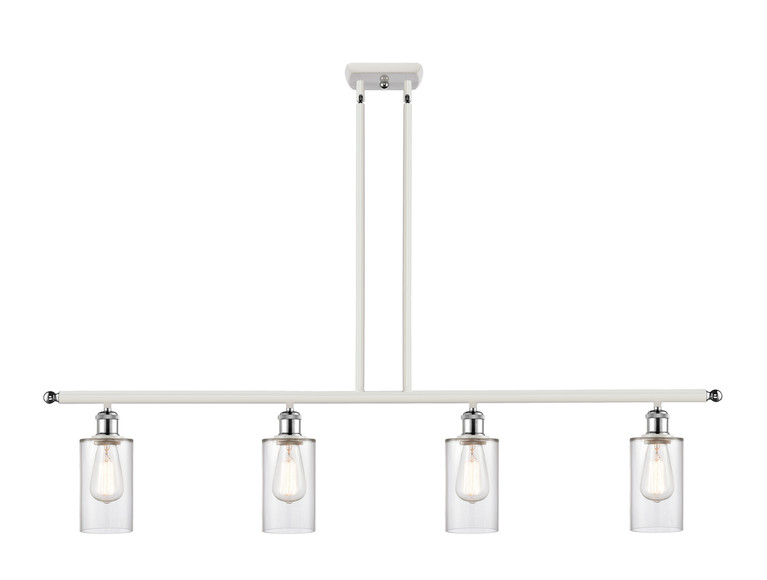 Innovations - 516-4I-WPC-G802 - Four Light Island Pendant - Ballston - White Polished Chrome