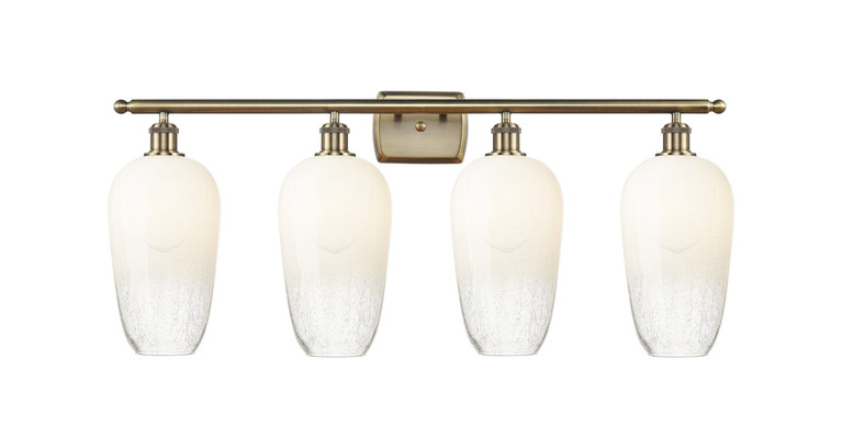 Innovations - 516-4W-AB-G484-7OP - Four Light Bath Vanity - Ballston - Antique Brass