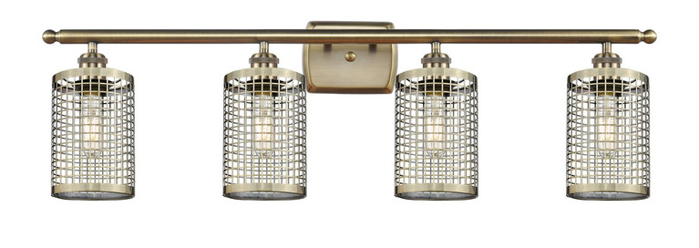 Innovations - 516-4W-AB-M18-AB - LED Bath Vanity - Downtown Urban - Antique Brass