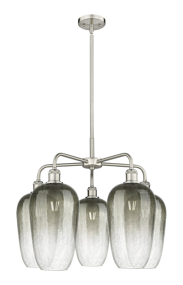 Innovations - 516-5CR-SN-G484-7SL - Five Light Chandelier - Ballston - Satin Nickel