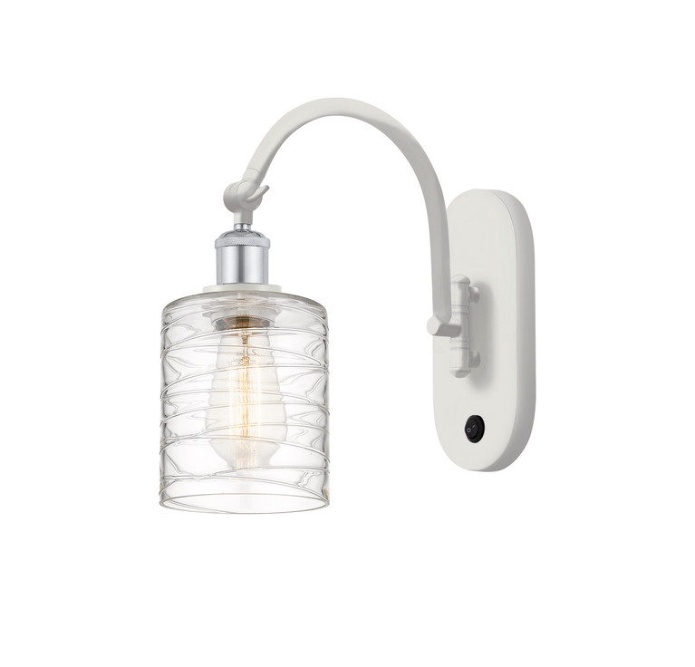 Innovations - 518-1W-WPC-G1113-LED - LED Wall Sconce - Ballston - White Polished Chrome