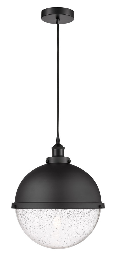 Innovations - 616-1PH-BK-HFS-124-BK-LED - LED Pendant - Edison - Matte Black