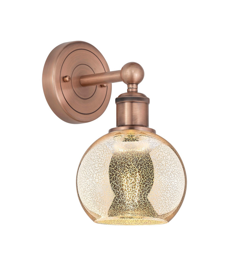 Innovations - 616-1W-AC-G128-6 - One Light Wall Sconce - Edison - Antique Copper
