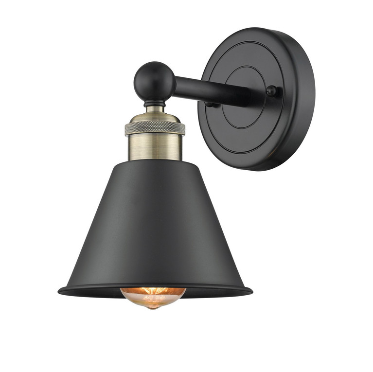 Innovations - 616-1W-BAB-M8-BK - One Light Wall Sconce - Edison - Black Antique Brass