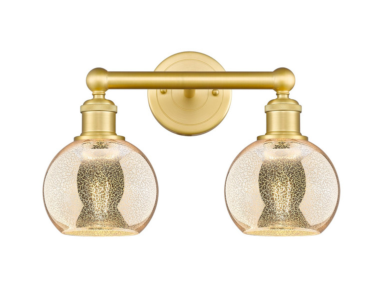 Innovations - 616-2W-SG-G128-6 - Two Light Bath Vanity - Edison - Satin Gold