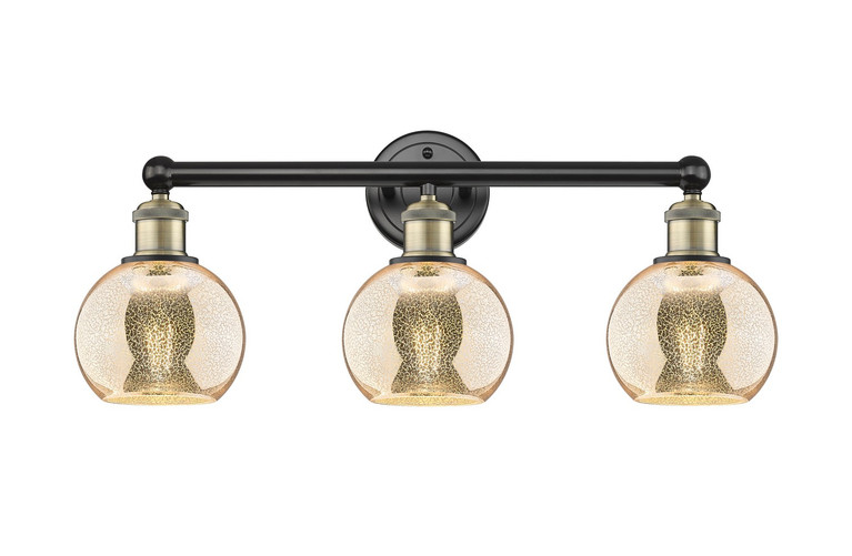 Innovations - 616-3W-BAB-G128-6 - Three Light Bath Vanity - Edison - Black Antique Brass