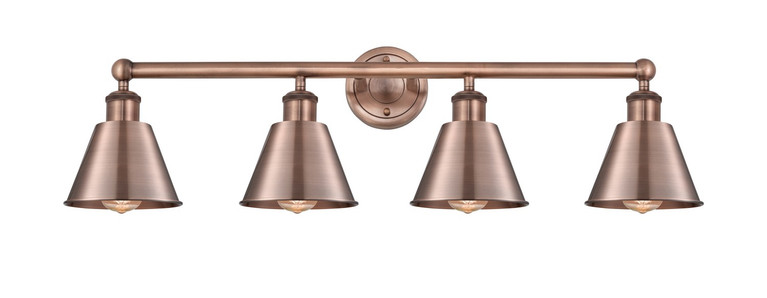 Innovations - 616-4W-AC-M8-AC - Four Light Bath Vanity - Edison - Antique Copper