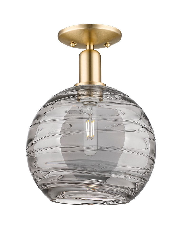 Innovations - 716-1C-CB-G1213-10SM - One Light Semi-Flush Mount - Arcadia - Champagne Bronze
