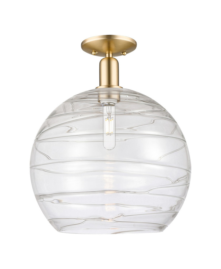 Innovations - 716-1C-CB-G1213-14CL - One Light Semi-Flush Mount - Arcadia - Champagne Bronze