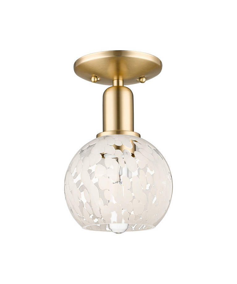 Innovations - 716-1C-CB-G1216-6WM - One Light Semi-Flush Mount - Arcadia - Champagne Bronze