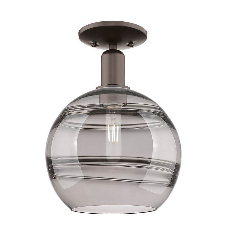 Innovations - 716-1C-OB-G556-10SM - One Light Semi-Flush Mount - Arcadia - Oil Rubbed Bronze
