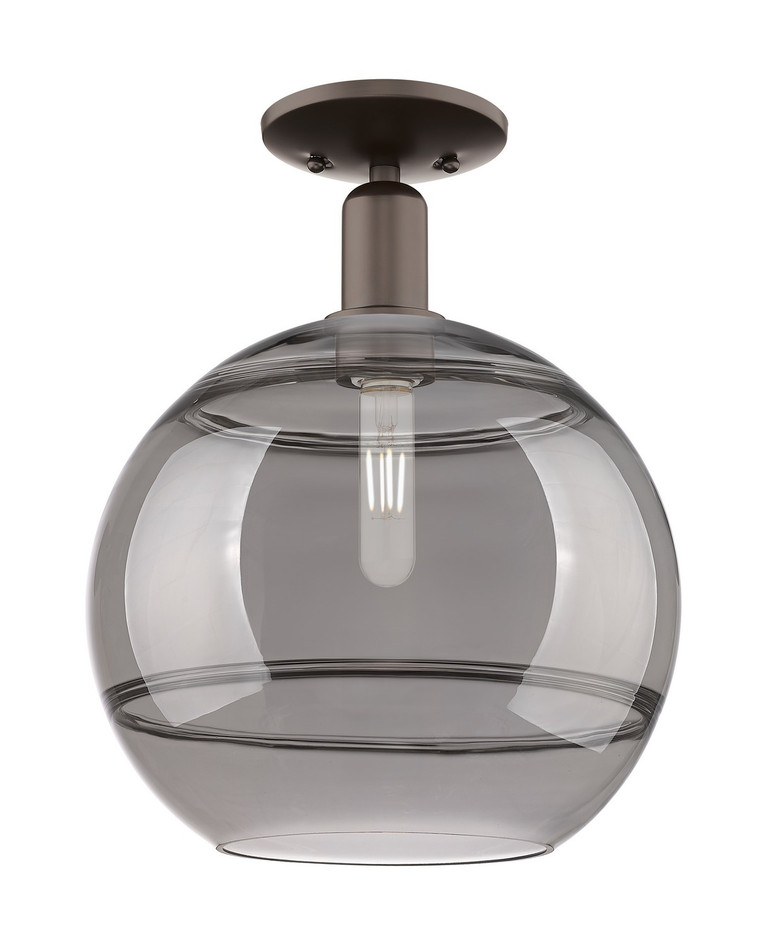 Innovations - 716-1C-OB-G556-12SM - One Light Semi-Flush Mount - Arcadia - Oil Rubbed Bronze