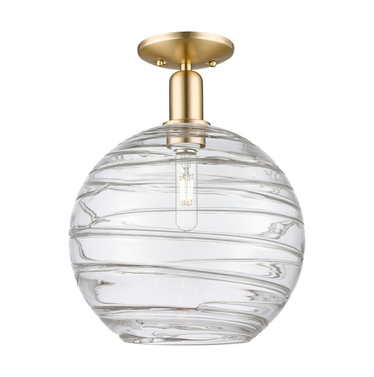 Innovations - 716-1C-PC-G1213-12CL - One Light Semi-Flush Mount - Arcadia - Polished Chrome