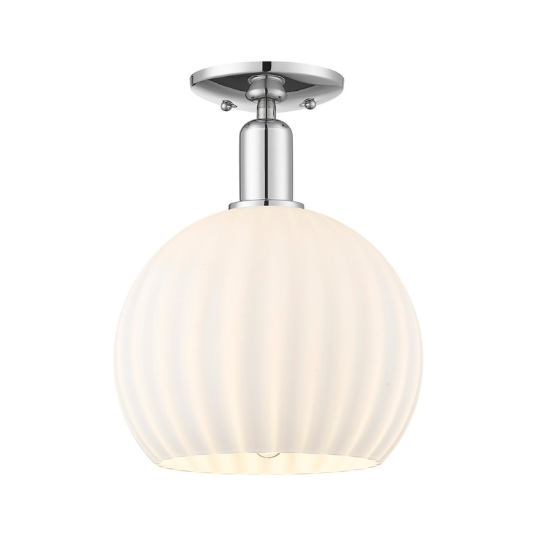 Innovations - 716-1C-PC-G1217-10WV - One Light Semi-Flush Mount - Arcadia - Polished Chrome