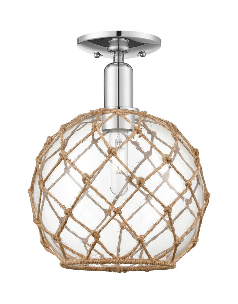 Innovations - 716-1C-PC-G122-10RB - One Light Semi-Flush Mount - Arcadia - Polished Chrome