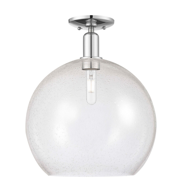 Innovations - 716-1C-PC-G124-14 - One Light Semi-Flush Mount - Arcadia - Polished Chrome