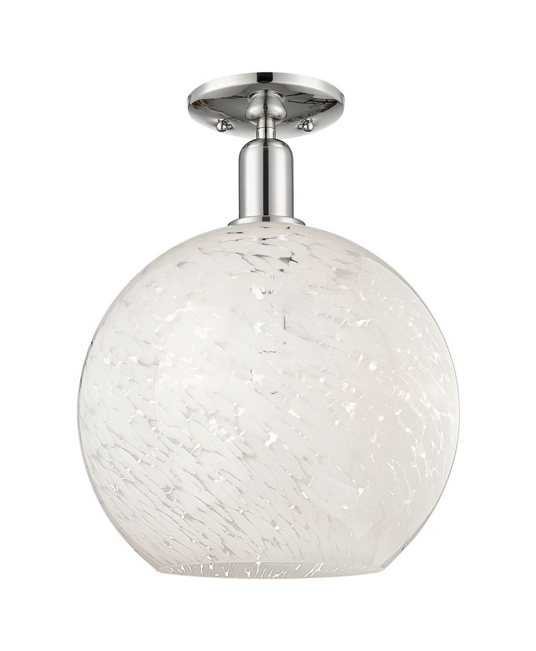 Innovations - 716-1C-PN-G1216-12WM - One Light Semi-Flush Mount - Arcadia - Polished Nickel