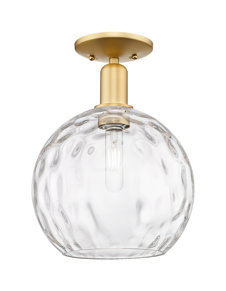 Innovations - 716-1C-SG-G1215-10 - One Light Semi-Flush Mount - Arcadia - Satin Gold