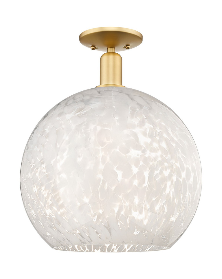 Innovations - 716-1C-SG-G1216-14WM - One Light Semi-Flush Mount - Arcadia - Satin Gold