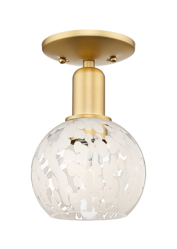 Innovations - 716-1C-SG-G1216-6WM - One Light Semi-Flush Mount - Arcadia - Satin Gold