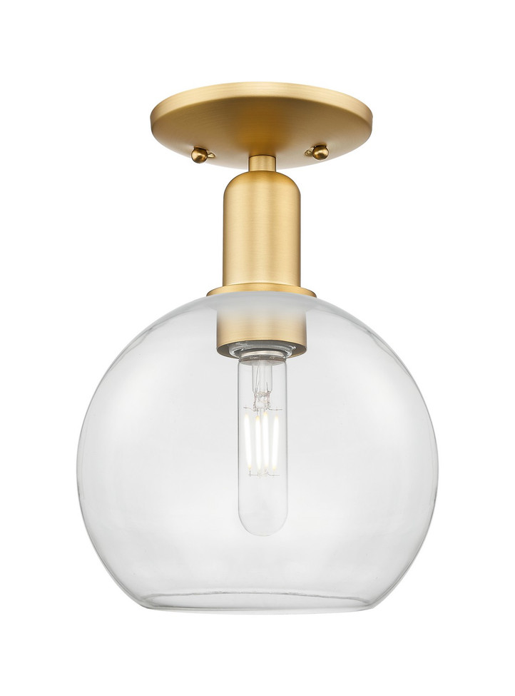 Innovations - 716-1C-SG-G122-8 - One Light Semi-Flush Mount - Arcadia - Satin Gold