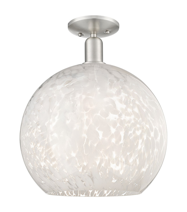 Innovations - 716-1C-SN-G1216-14WM - One Light Semi-Flush Mount - Arcadia - Brushed Satin Nickel