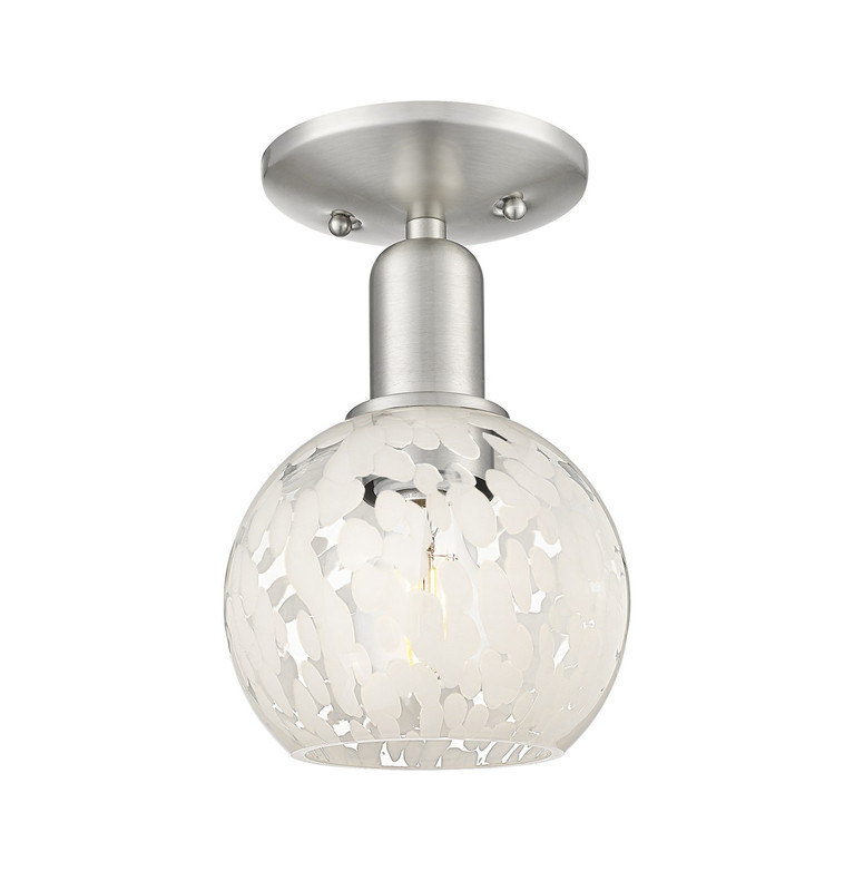 Innovations - 716-1C-SN-G1216-6WM - One Light Semi-Flush Mount - Arcadia - Brushed Satin Nickel