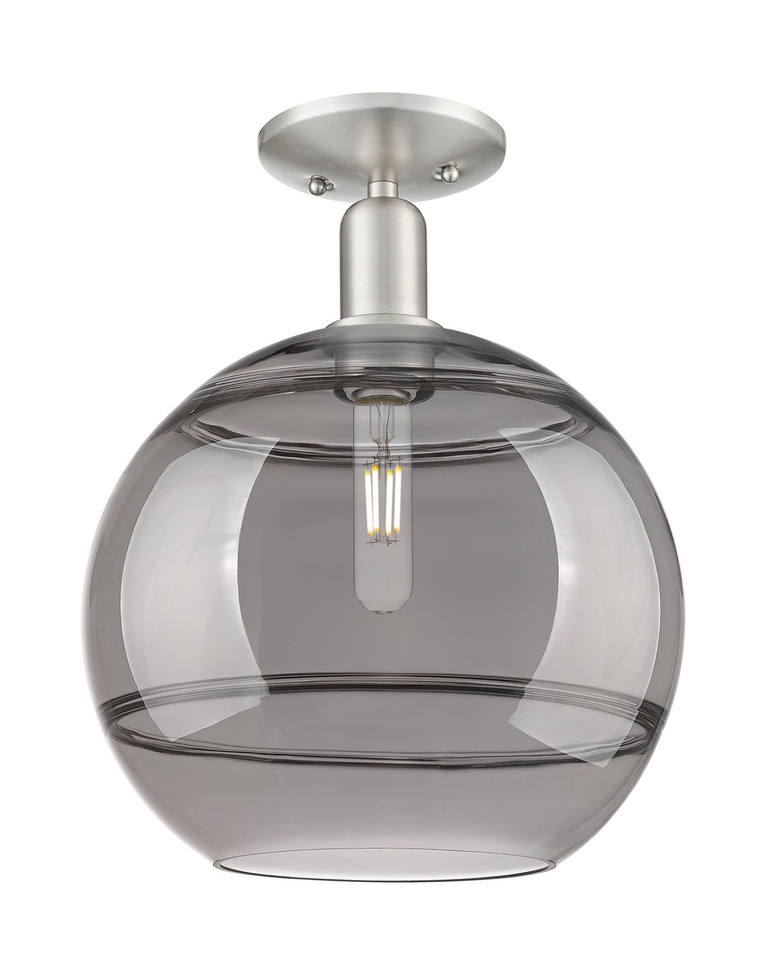 Innovations - 716-1C-SN-G556-12SM - One Light Semi-Flush Mount - Arcadia - Brushed Satin Nickel