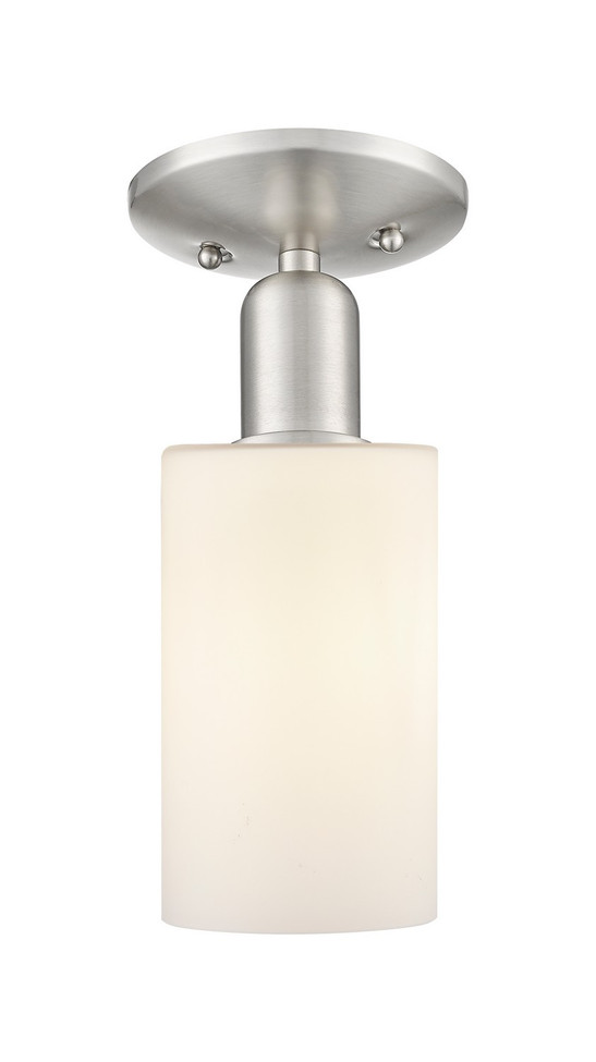 Innovations - 716-1C-SN-G801 - One Light Semi-Flush Mount - Arcadia - Brushed Satin Nickel