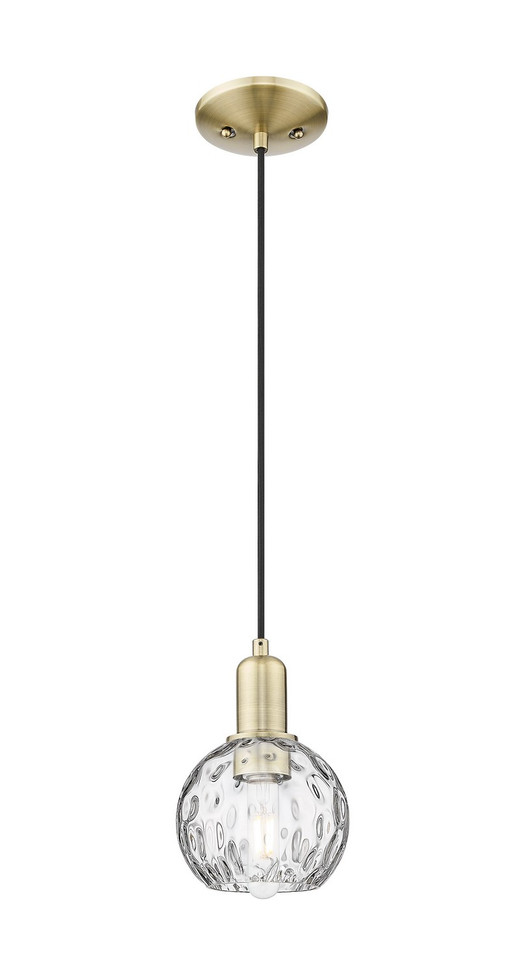 Innovations - 716-1P-AB-G1215-6 - One Light Mini Pendant - Arcadia - Antique Brass