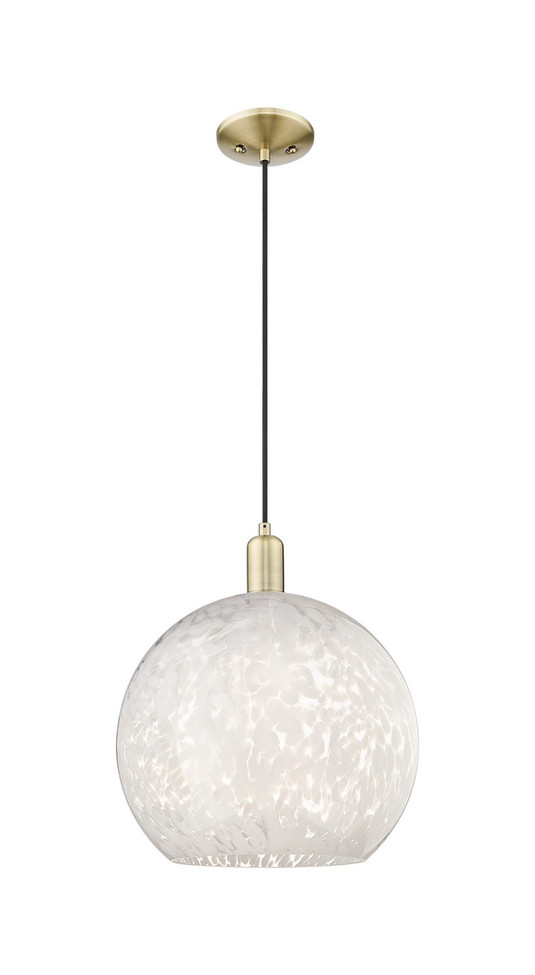 Innovations - 716-1P-AB-G1216-14WM - One Light Mini Pendant - Arcadia - Antique Brass